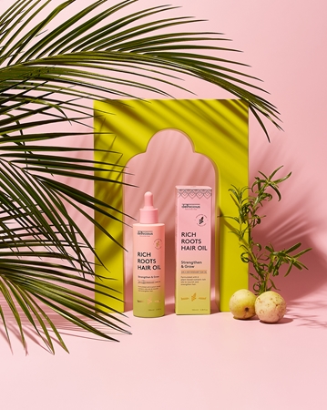 delhicious RICH ROOTS AMLA & ROSEMARY HAIR OIL hidratáló és nyugtató olaj száraz, viszkető fejbőrre