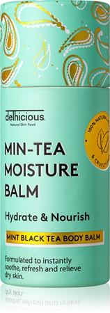 delhicious MIN-TEA MOISTURE BALM intenzivní regenerační tělový balzám pro suchou a citlivou pokožku
