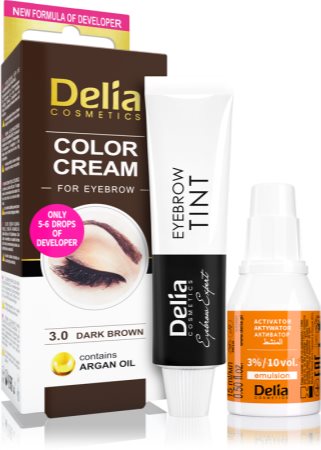 Delia Cosmetics Argan Oil Farbe für die Augenbrauen
