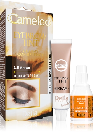 Delia Cosmetics Cameleo professional cream eyebrow dye ammonia-free