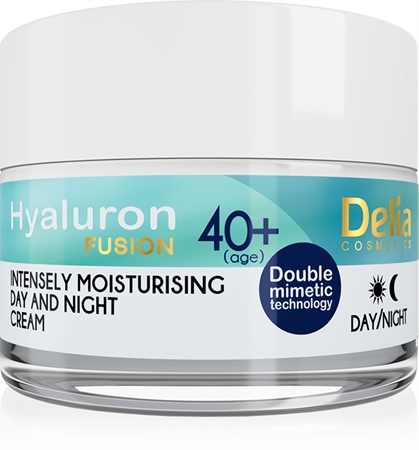 Delia Cosmetics Hyaluron Fusion 40+ intenzívny hydratačný krém proti vráskam