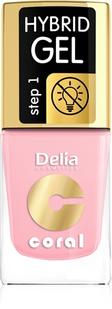 Delia Cosmetics Coral Nail Enamel Hybrid Gel gelový lak na nehty