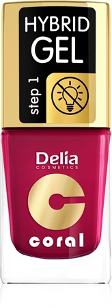 Delia Cosmetics Coral Nail Enamel Hybrid Gel gelinis nagų lakas