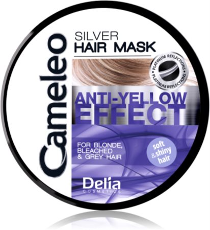 Delia Cosmetics Cameleo Silver Hair Mask for Yellow Tones Neutralization |  