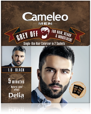 Delia Cosmetics Cameleo Men jednorazowa farba do natychmiastowej koloryzacji siwych włosów