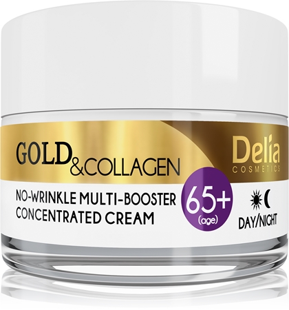Delia Cosmetics Gold & Collagen 65+ creme antirrugas com efeito regenerador