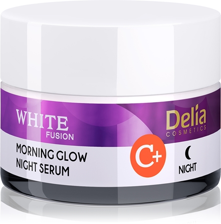Delia Cosmetics White Fusion C+ posvetlitvena nočna krema proti gubam