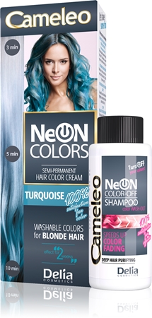 Delia Cosmetics Cameleo Neon Colors tinte lavable para cabello rubio