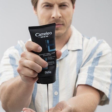 Delia Cosmetics Cameleo Men Shampoo to Prevent Dark Hair from Going Grey