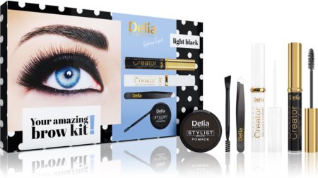 Delia Cosmetics Eyebrow Expert Light Black Geschenkset für die Augenbrauen