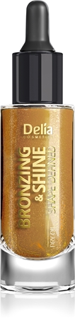 Delia Cosmetics Bronzing & Shine Shape Defined bleščeče suho olje za obraz in telo