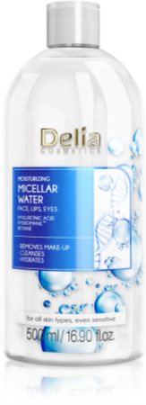Delia Cosmetics Micellar Water Hyaluronic Acid água micelar hidratante