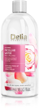 Delia Cosmetics Micellar Water Rose Petals Extract água micelar para limpeza suave