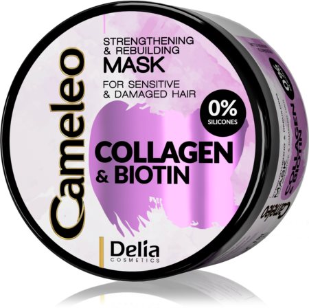 Delia Cosmetics Cameleo Collagen & Biotin maseczka wzmacniająca do włosów słabych i zniszczonych