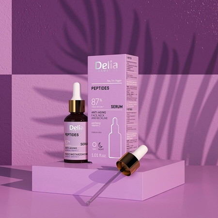 Delia Cosmetics Peptides Anti-Aging Serum for face, neck and chest
