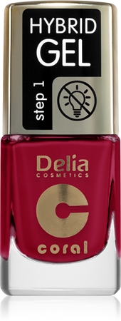 Delia Cosmetics Coral Nail Enamel Hybrid Gel Gel Nail Polish