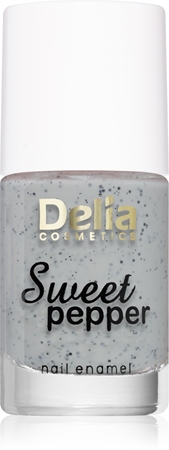 Delia Cosmetics Sweet Pepper Black Particles lak za nohte