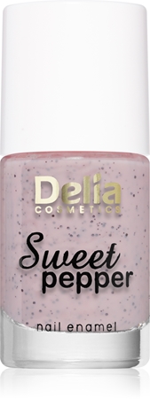 Delia Cosmetics Sweet Pepper Black Particles Küünelakk