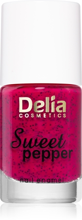 Delia Cosmetics Sweet Pepper Black Particles lak za nohte
