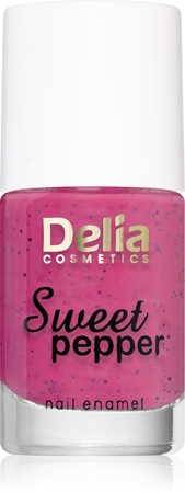 Delia Cosmetics Sweet Pepper Black Particles lak za nohte