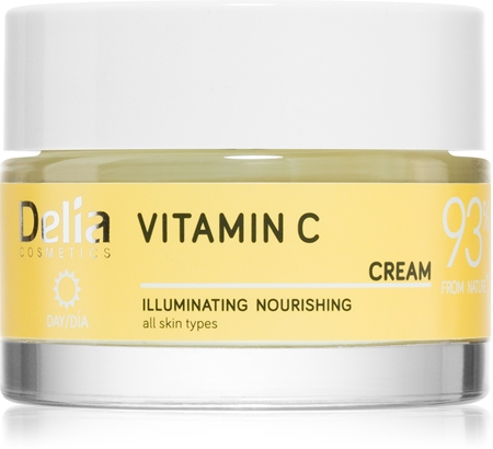 Delia Cosmetics Vitamin C creme de dia iluminador para rosto
