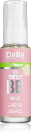 Delia Cosmetics BB So Perfect matující BB krém s hydratačním účinkem