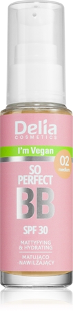Delia Cosmetics BB So Perfect zmatňujúci BB krém s hydratačným účinkom