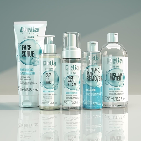 Delia Cosmetics Clean Skin dvifazis makiažo valiklis veidui ir akių sričiai