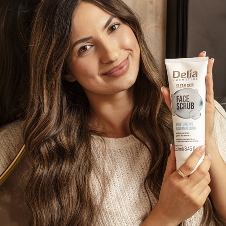 Delia Cosmetics Clean Skin ενυδατική απολέπιση προσώπου