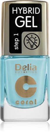 Delia Cosmetics Coral Nail Enamel Hybrid Gel gelinis nagų lakas