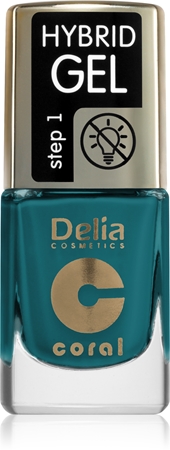 Delia Cosmetics Coral Nail Enamel Hybrid Gel geelikynsilakka