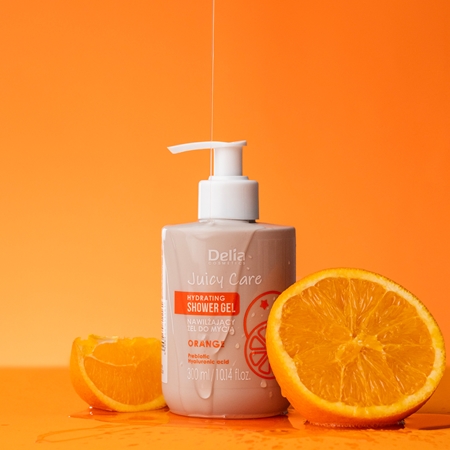 Delia Cosmetics Juicy Care Orange Moisturizing Shower Gel