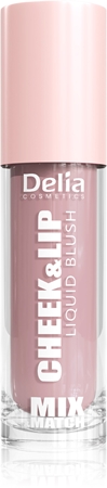 Delia Cosmetics Mix&Match Cheek & Lip Liquid Blush Šķidrs vaigu sārtums lūpām un vaigiem