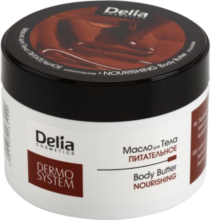 Delia Cosmetics Dermo System Manteiga corporal hidratante com manteiga de karité e chocolate