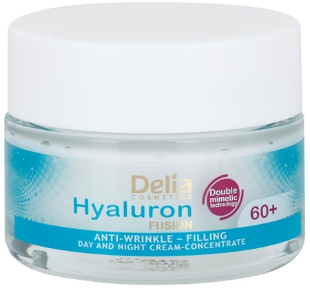Delia Cosmetics Hyaluron Fusion 60+ crema antirid cu efect de refacere a densitatii pielii