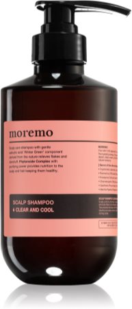 moremo Scalp Shampoo Clear And Cool σαμπουάν για βαθύ καθαρισμό κατά της πιτυρίδας