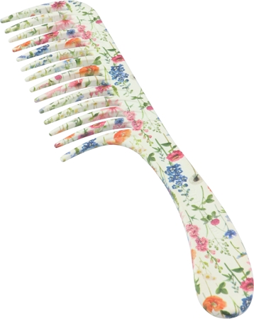 Denman Floral Fantasies D28 Wide Tooth Detangler Comb Comb