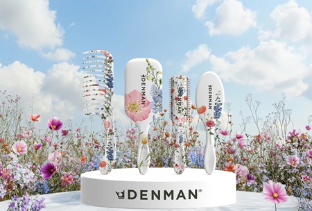 Denman Floral Fantasies D81M Style & Shine Brush brosse à cheveux