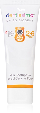 Dentissimo Toothpaste Kids zubná pasta pre deti bez fluóru