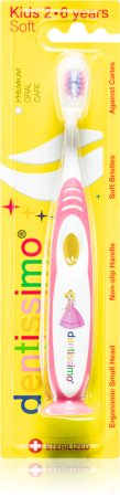 Dentissimo Toothbrushes Kids дитяча зубна щітка з присоскою м'яка