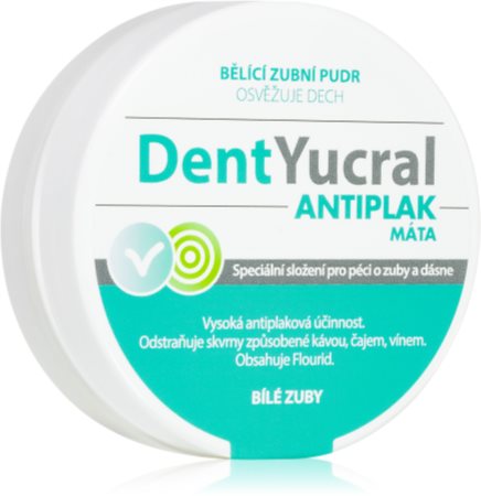 DentYucral Antiplaca bělicí zubní pudr