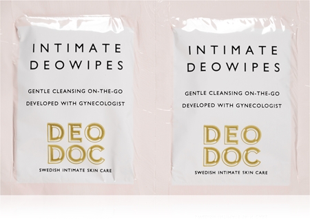 DeoDoc DeoWipes Fresh Coconut lingettes hygiène intime