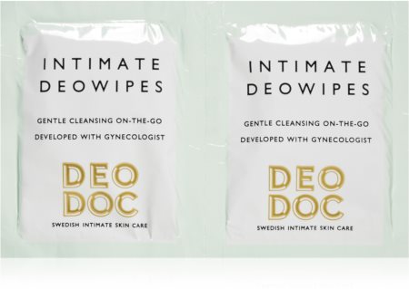 DeoDoc DeoWipes Jasmine Pear lingettes hygiène intime
