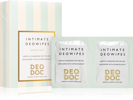 DeoDoc DeoWipes Jasmine Pear intimate cleansing wipes