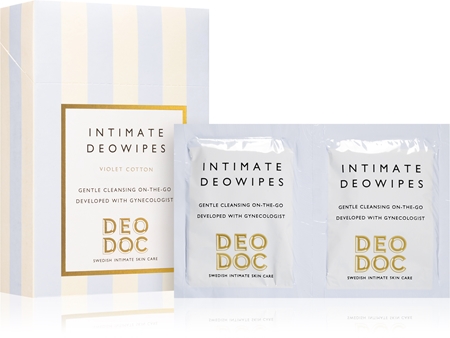 DeoDoc DeoWipes Violet Cotton lingettes hygiène intime