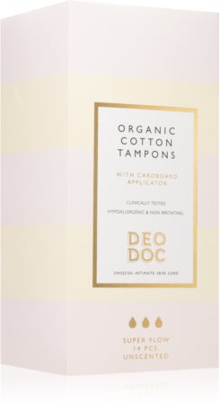 DeoDoc Organic Cotton Tampons Super Flow tampones