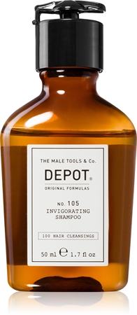 DEPOT 100 HAIR CLEANSING NO. 105 INVIGORATING SHAMPOO Energigivande schampo Mot håravfall
