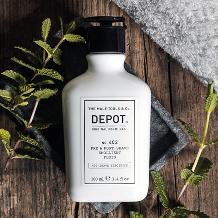 DEPOT 400 SHAVE SPECIFICS NO. 402 PRE & POST SHAVE EMOLLIENT FLUID balsamo after shave