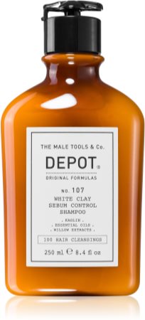 Depot No. 107 White Clay Sebum Control Shampoo čistilni šampon za mastne lase in lasišče
