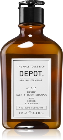 DEPOT 600 BODY SOLUTIONS NO. 606 SPORT HAIR & BODY šampūnas plaukams ir kūnui